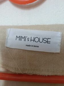 Linen Chic Beige Button-Front Mini Dress