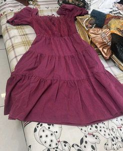 Square Neck Midi Dress
