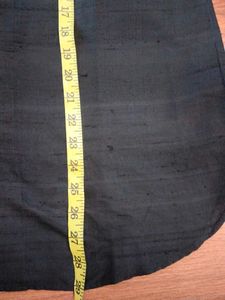 Elegant Black Silk Shirt with Gold Embroidery