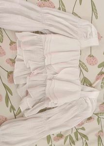 White Ruffle Blouse