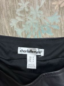 Faux Leather Mini Skirt