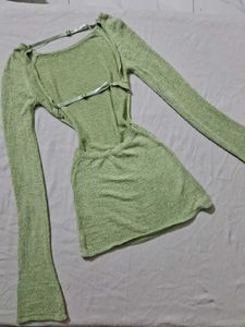 Green Long Sleeve Dress