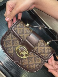 COACH BAG( )Chic Brown Monogram Crossbody Bag