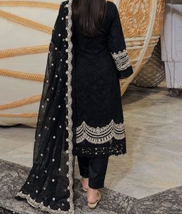 Elegant Black Kurta Set with Dupatta🖤