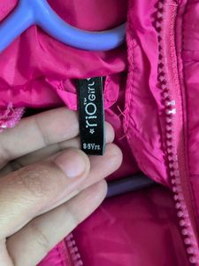 Pink Sleeveless Puffer Vest