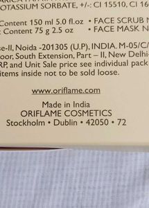 Oriflame Love Nature Fruit Facial Kit