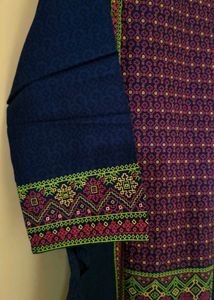 Max fashion Elegant Embroidered Navy Blue Kurta