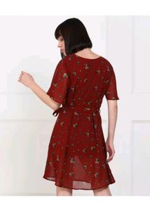 Maroon Mini Dress