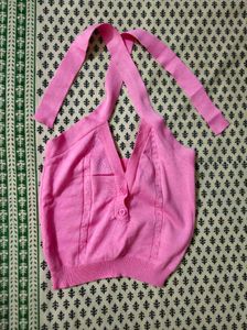 Y2k Bubblegum 🩷 Knit Halter Top! 🐆