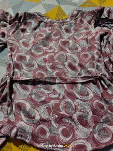 Pink Printed Top