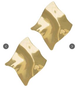 Gold Plated Solid Contemporary Studs