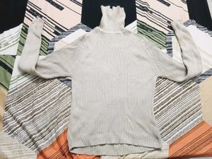 Ribbed Turtleneck Sweater