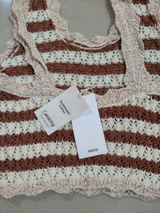 Crochet Striped Tank Top