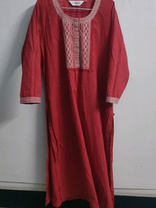 Biba Deep Red Kurta