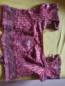 Embellished Pink Ethnic Blouse