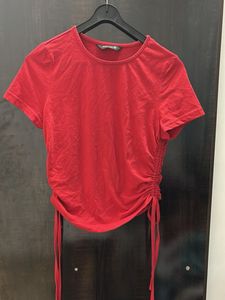 Red Drawstring T-Shirt