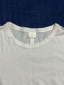 H&amp;M Classic White Crew Neck T-Shirt
