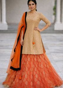 Elegant Ethnic Kurta Set with Lehenga