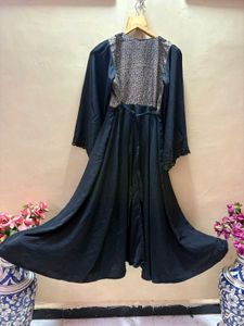 Elegant Black Satin abaya