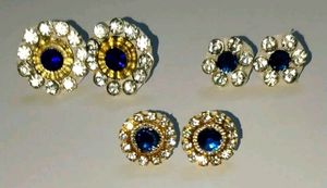 Eyer ring &amp; Second Tops Jarkan Stone 3 pairs