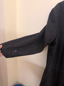 women’s  Classic Grey Herringbone Overcoat