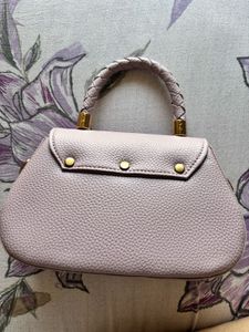 Chic Lavender Handbag- leather