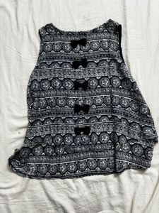 Boho Print Sleeveless Tank Top