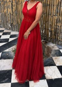 Stunning Red Embellished Gown