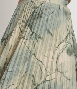 Patterned Midi Skirt