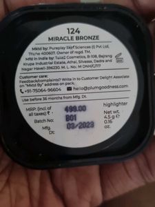 Plum Highlighter 124 Miracle Bronze