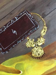 Original Oil Painting (pure Gold Foil Art)