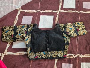 Black Embroidered Blouse