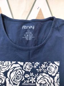 Blue Floral Tee