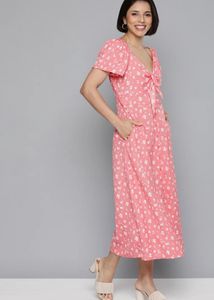 Mast &amp; Harbour Floral Print Midi Dress