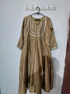 Embroidered Silk Kurta