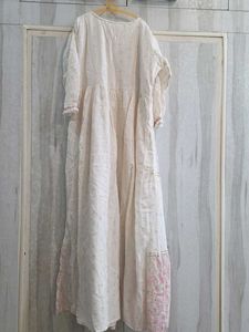 Boho Tiered Maxi Dress with Floral Embroidery