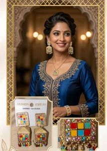 Colorful Jhumka Earrings