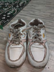White & Pink Casual Sneakers