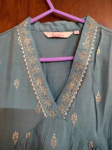 Fusion Kurti dhoti embalishment set