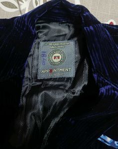 Men's Navy velvet Blazer