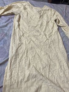 Elegant Cream Chikankari Kurta