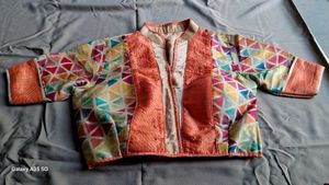 Vibrant Geometric Print Blouse