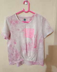 Pink Tie-Dye Graphic T-Shirt