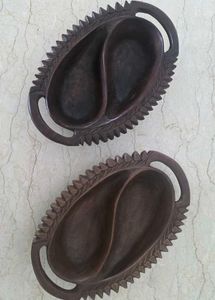 Hand Carved Wooden Serving Bowls