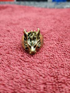 Wolf Head Ring