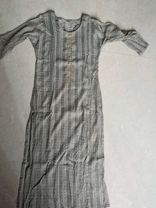 Striped Grey Kurta