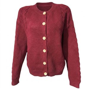 Cozy Cable Knit Button-Up Cardigan