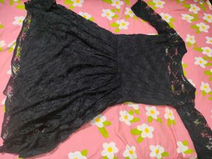 Elegant Lace Short Sleeve Dress
