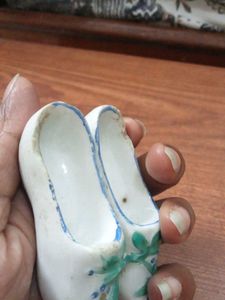 vintage Ceramic Shoe victorian age