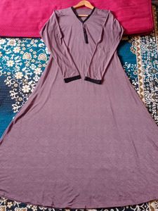 Elegant Mauve Abaya